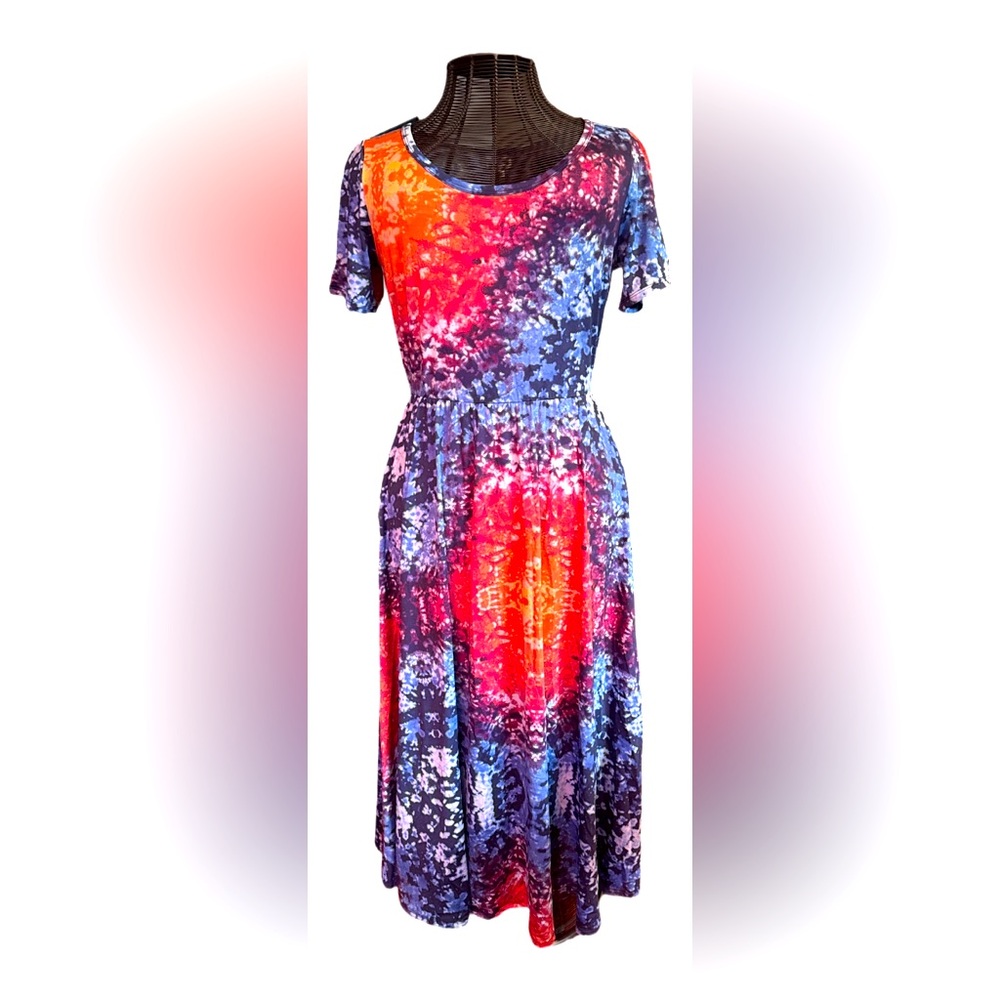 Rainbow Tie Dye LuLaRoe dress